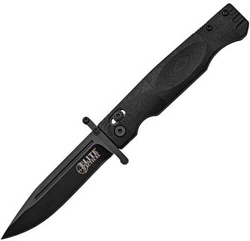 Master Cutlery Elite Tactical Guardsman Folding Knife 3 3/4" Blade Black