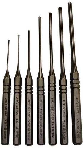 Grace USA Steel Roll Spring Punch Set 7/ct