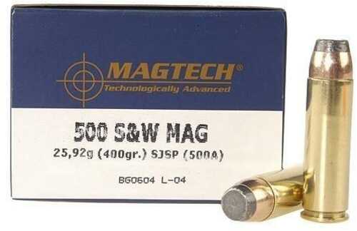 Magtech Handgun Ammunition .500 S&W 400 Gr JSP 1608 Fps 20/Box