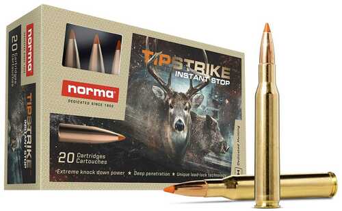 Norma TipStrike Rifle Ammunition .243 Win 76Gr PT 3445 Fps 20/ct