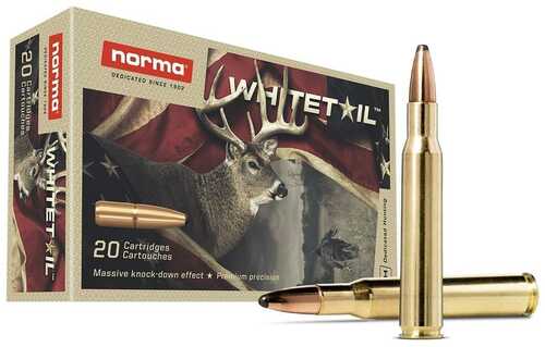 Norma Whitetail Rifle Ammunition .30-06 Sprg 150Gr PSP 2887 Fps 20/ct