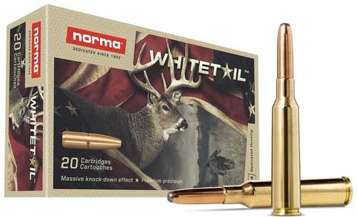 Norma Whitetail Rifle Ammunition 8x57 JS 196 Grain PSP 2525 Fps 20 Rounds