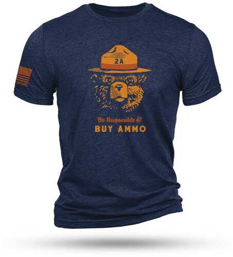 Nine Line 2A Bear Navy Triblend T-Shirt M