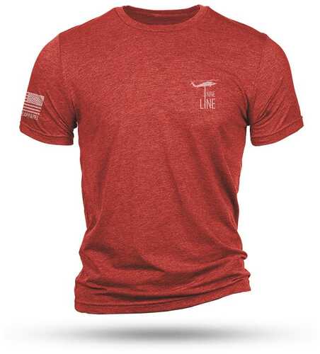 Nine Line Xmas Story Triblend Short Sleeve Shirt Red Xl