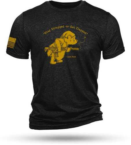 Nine Line Pooh Bear Triblend T-Shirt Black L