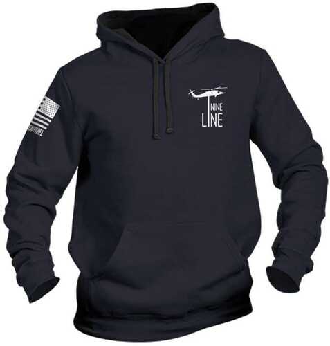Nine Line Reread Not Rewritten Hoodie Navy 2Xl