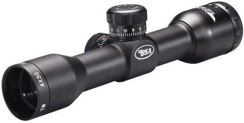 Bsa Tactical Weapon Rifle Scope - 4x30mm Mil-Dot 23-10.4 4" Matte