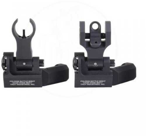 Troy 45-Degree OffSet Sight Set - SSIG-45S-HRBT-00 - HK Front & Round Rear - Black