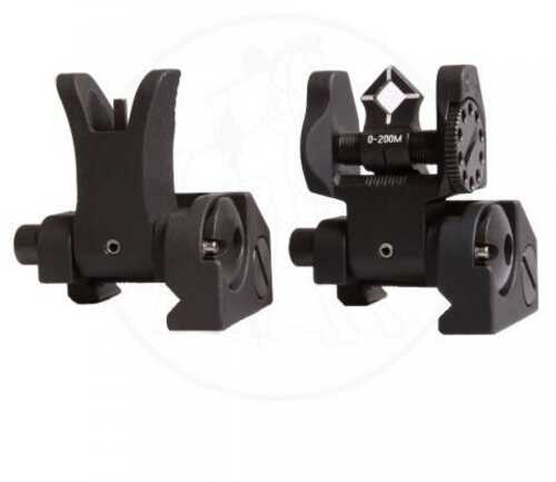 Troy Industries Micro Sight Set - M4 Front & Dioptic Rear -Black