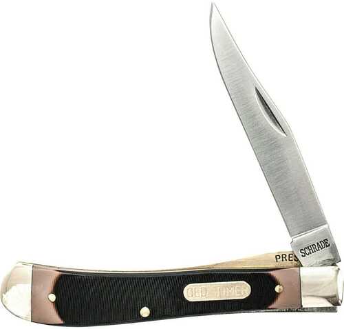 Old Timer Knife GUNSTOCK TRPPR 1-Blade 3.1" S/S DELRIN