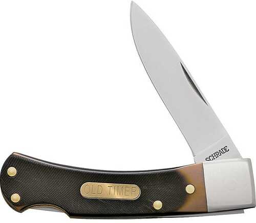 Old Timer Knife Bear Head 1-Blade LOCKBACK 2.2" S/S Del