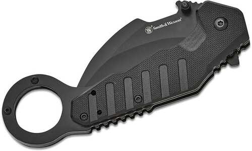 Smith & Wesson Extreme Ops Karambit Assisted Folding Knife 3" Hawkbill Blade Black