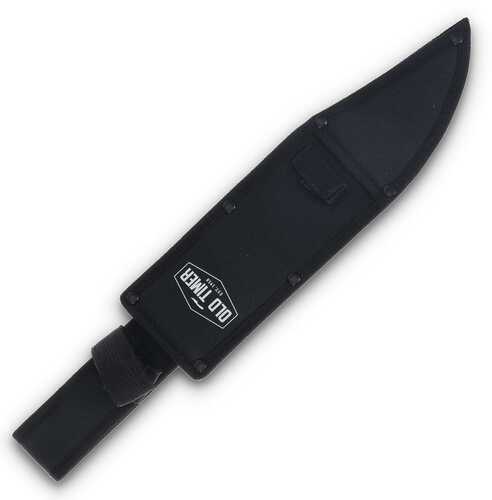 Old Timer Bowie Fixed Blade Combo 10" Bowie Blade 3-1/2" Skinner Blade Brown