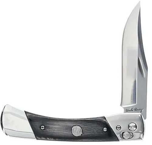 Uncle Henry PLB7 Bear Paw Folding Knife 3-4/5" Clip Point Blade Black
