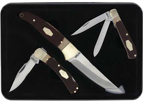 Old Timer Knife Combo Tin Fixed And Folding Knives
