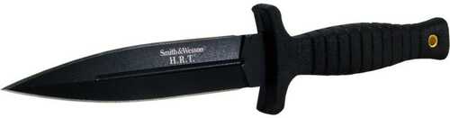 Smith & Wesson H.R.T. False Edge Fixed Knife 4-7/10" Dagger Blade Black