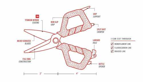 Bubba Small Shears Red