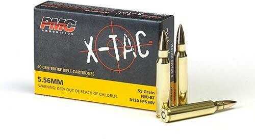 PMC X-Tac Rifle Ammunition 5.56 Nato 62 Gr Green Tip 3100 Fps  20/ct