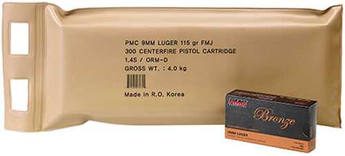 PMC Handgun Ammunition Battle Pack 9mm Luger 115 Gr FMJ 1150 Fps 300/ct (6 Box Pack)