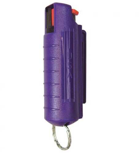 1/2 Oz. Pepper Spray W/Hard Case & Key Ring- Purple