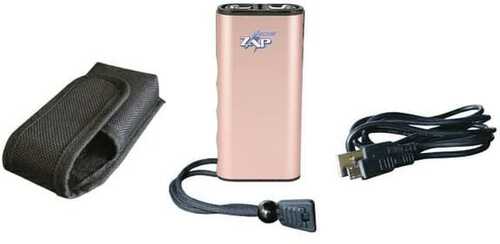 Personal Security Products Zap Edge Rechargeable USB Power Bank Led Stun Gun 950K Rose Gold