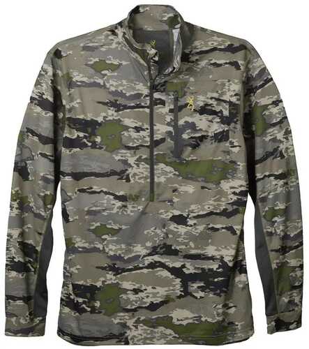 BRN SHT EARLY SEASON,3/4 ZIP OVIX S