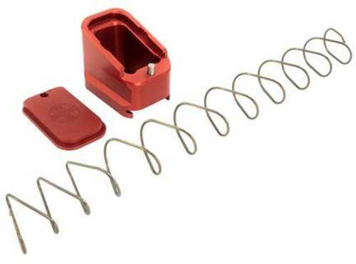 Shield Arms Magazine Extension +5/+4 For Glock 17/22/34/35/19X/45 Red