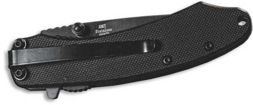 ABKT Elite Ember Folding Knife 2-3/4" Drop Point Blade Black