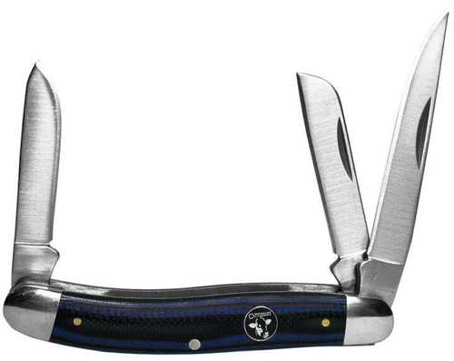 ABKT Cattleman Stockman Cowhand Series Knife 3 Blades Blue