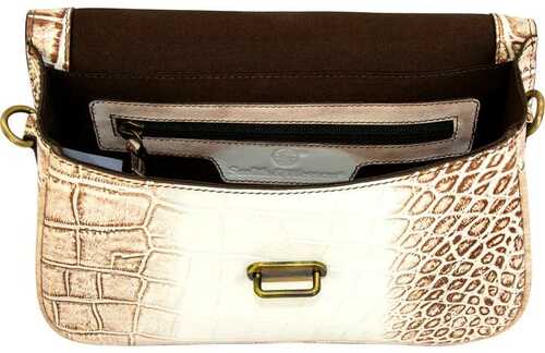 Rugged Rare Smith & Wesson Croc Crossbody Beige