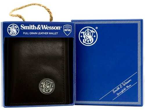 Smith & Wesson Mens Genuine Leather Wallet 12Pc Counter Display