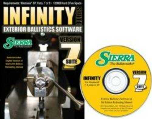 Sierra Infinity Suite Version 7 (Cd-Rom) Exterior Ballistic Software & 5Th Edition Reloading Manual