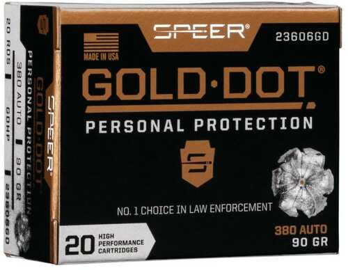 SPEER 380 AUTO 90GR HP 20/BX