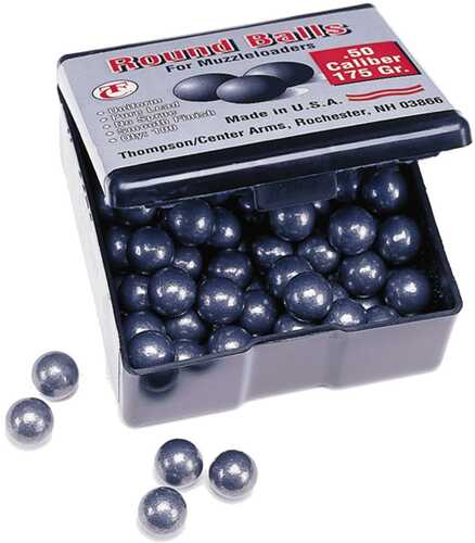 Thompson Center Maxi-Hunter Round Balls .50 Cal 175 Gr Lead 100/ct