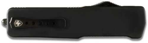 Templar Knives Premium Weighted Automatic Knife 3 1/2" Drop Point Blade Black
