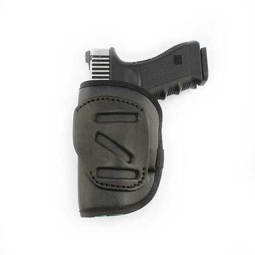 Tagua Leather EcoLeather Weightless 4 In 1 Open Top Holster For Most 9mm Luger/.40/.45 Black RH