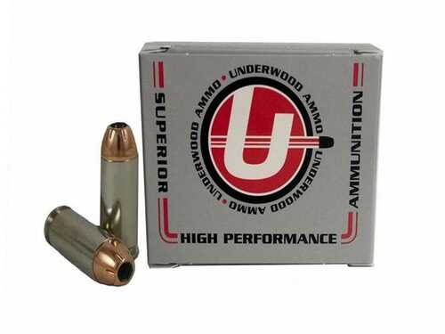 Underwood Ammo XTP Jacketed Hollow Point Handgun Ammunition 10mm Auto 180Gr JHP 1300 Fps 20/ct