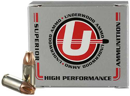 Underwood Xtreme Defender Handgun Ammunition 9mm Luger(+P) 90Gr Solid 1475 Fps 20/Rd