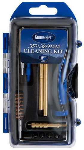 Gunmaster 15Pc  .357 Mag/.38 Spl/9mm Cleaning Kit w/Rachet HAndle And Bit Set