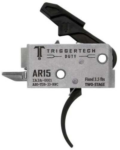 TriggerTech AR Duty Two-Stage 3.5 Lb Curved Black