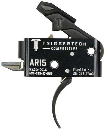 TriggerTech AR15 Single-Stage Competitive Curved Black
