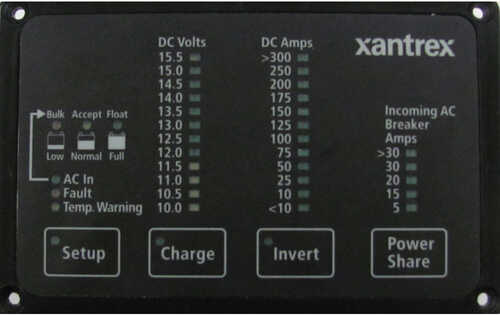 Xantrex Heart FDM-12-25 Remote Panel Battery Status & Freedom Inverter/Charger Control