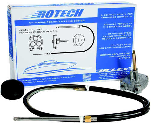 UFlex Rotech 9' Rotary Steering Package - Cable, Bezel, Helm