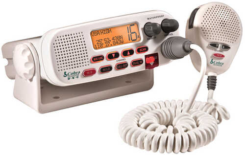 Cobra MR45-D Fixed Mount Class D Submersible VHF Radio - White