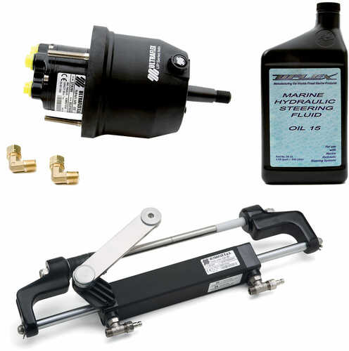 UFlex Hyco 1.0 Front Mt. Outboard Steering System f/Up To 150HP w/UP20 Helm UC94OBF Cylinder & Oil