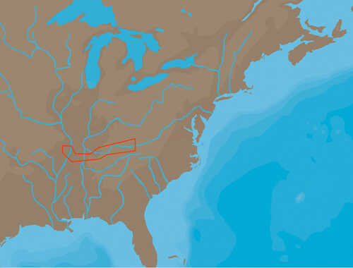 C-MAP NT+ NA-C046 - Cumberland River - C-Card