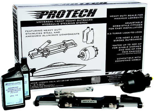 UFlex PROTECH 3 Front Mount Outboard Hydraulic System - No Hoses Included
