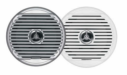 JENSEN MSX65R 6.5" High Performance Coaxial Speaker - (Pair) White/Silver Grills
