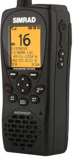 Simrad HH36 VHF Handheld w/Built-in GPS - Class D DSC