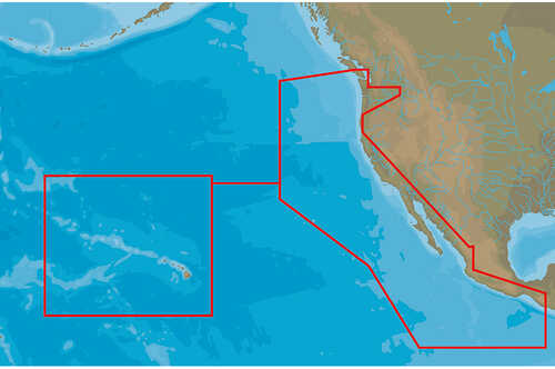 C-MAP 4D NA-D024 - USA West Coast & Hawaii - Full Content